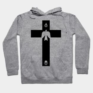 Christian cross and dove - a symbol of the Spirit Hoodie